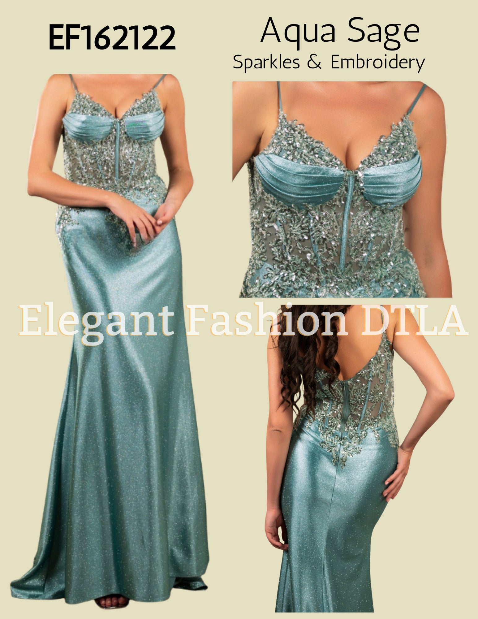 💎💎 EF162122 Embroidery & Sparkles