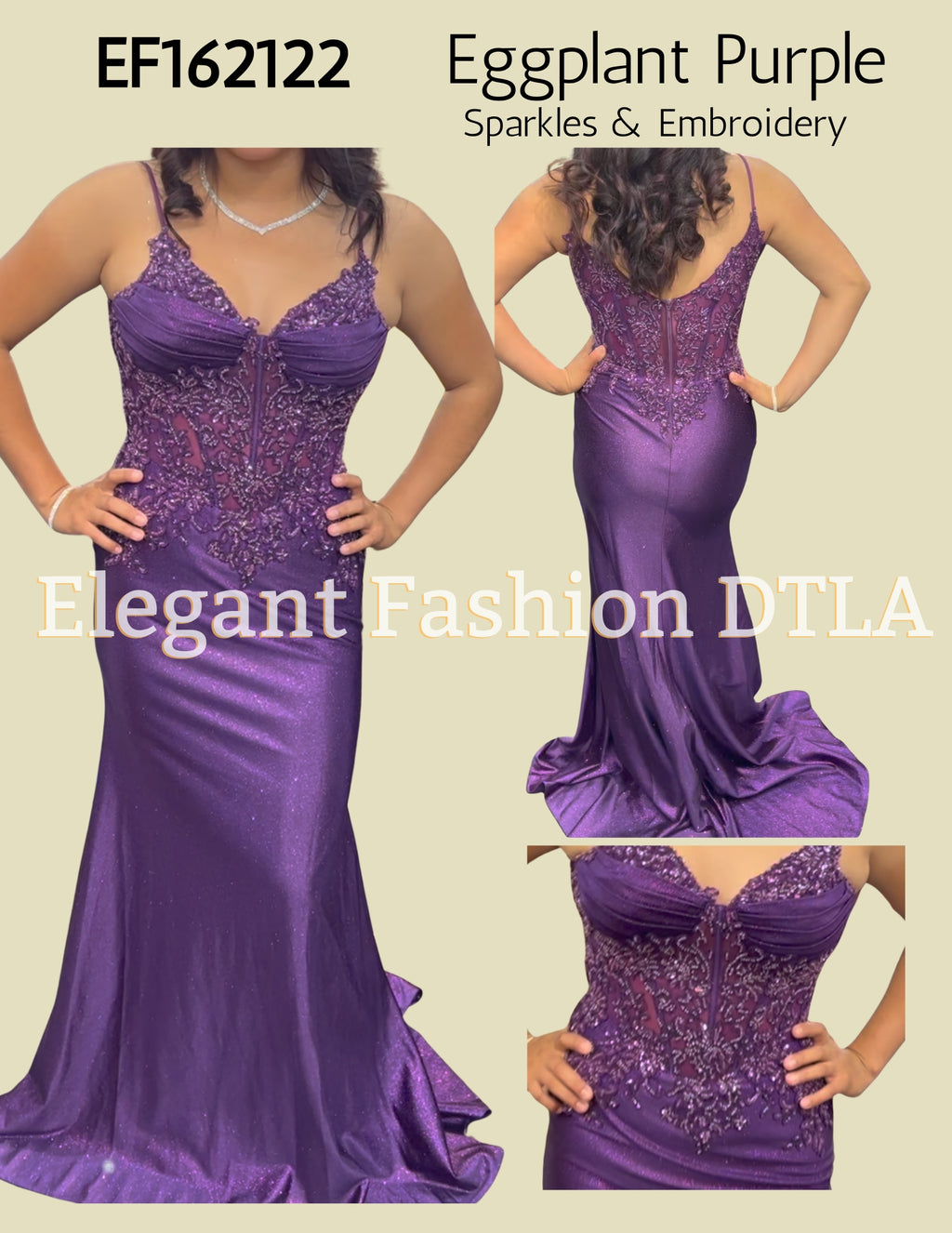 💎💎 EF162122 Embroidery & Sparkles