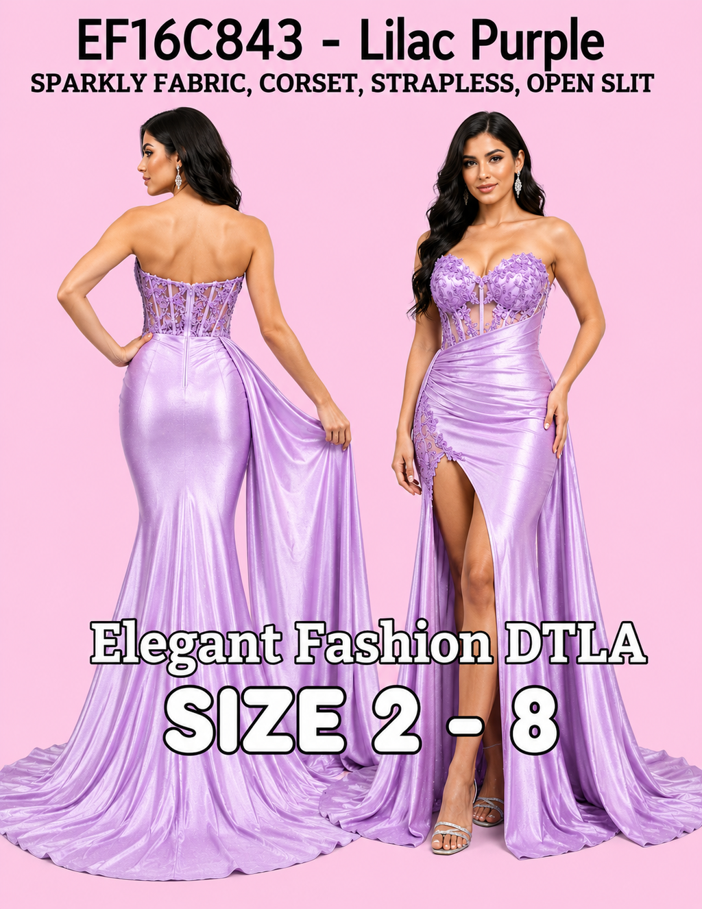 ✨ Elegant Fashion ✨  SPARKLY LILAC PURPLE