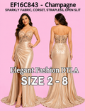 (Size 2-20)✨ Elegant Fashion✨SPARKLY CHAMPAGNE
