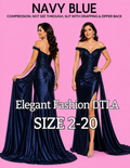 NAVY BLUE COMPRESSION (SIZE 2-20)✨ Elegant Fashion✨EF162179