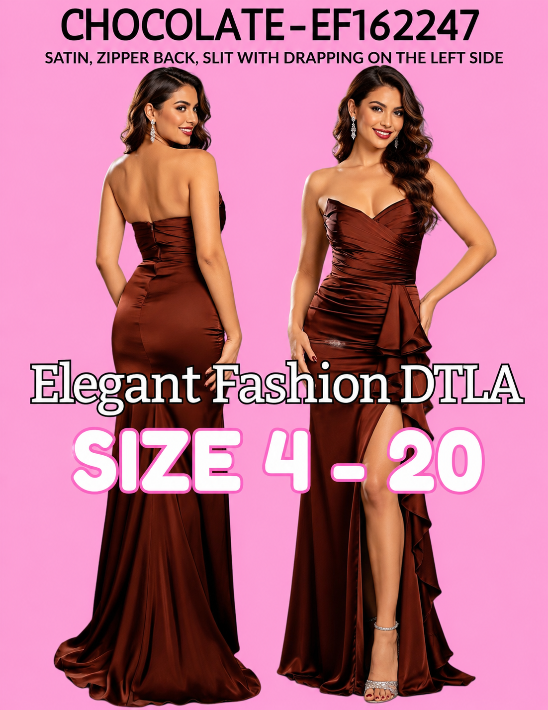 6 COLORS (SIZE 2-20)✨ Elegant Fashion ✨  EF162241