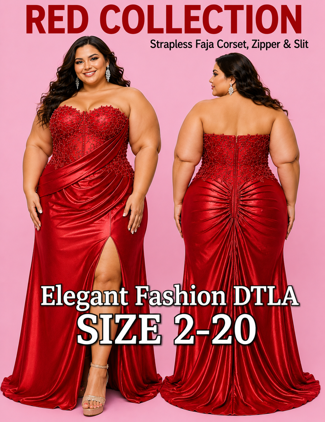 ✨  Elegant Fashion ✨  STRAPLESS COMPRESSION EF162152