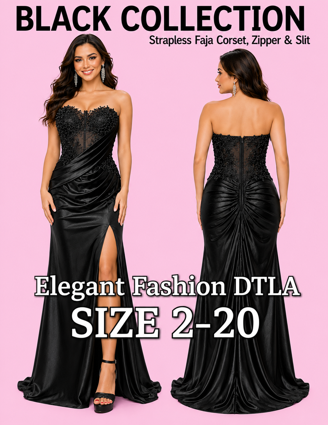 ✨  Elegant Fashion ✨  STRAPLESS COMPRESSION EF162152