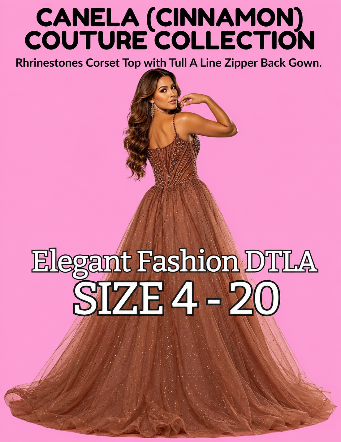 CANELA COUTURE COLLECTION (SIZE 2-20)✨ Elegant Fashion✨