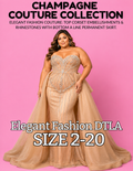 CHAMPAGNE COUTURE COLLECTION (SIZE 2-20)✨ Elegant Fashion✨