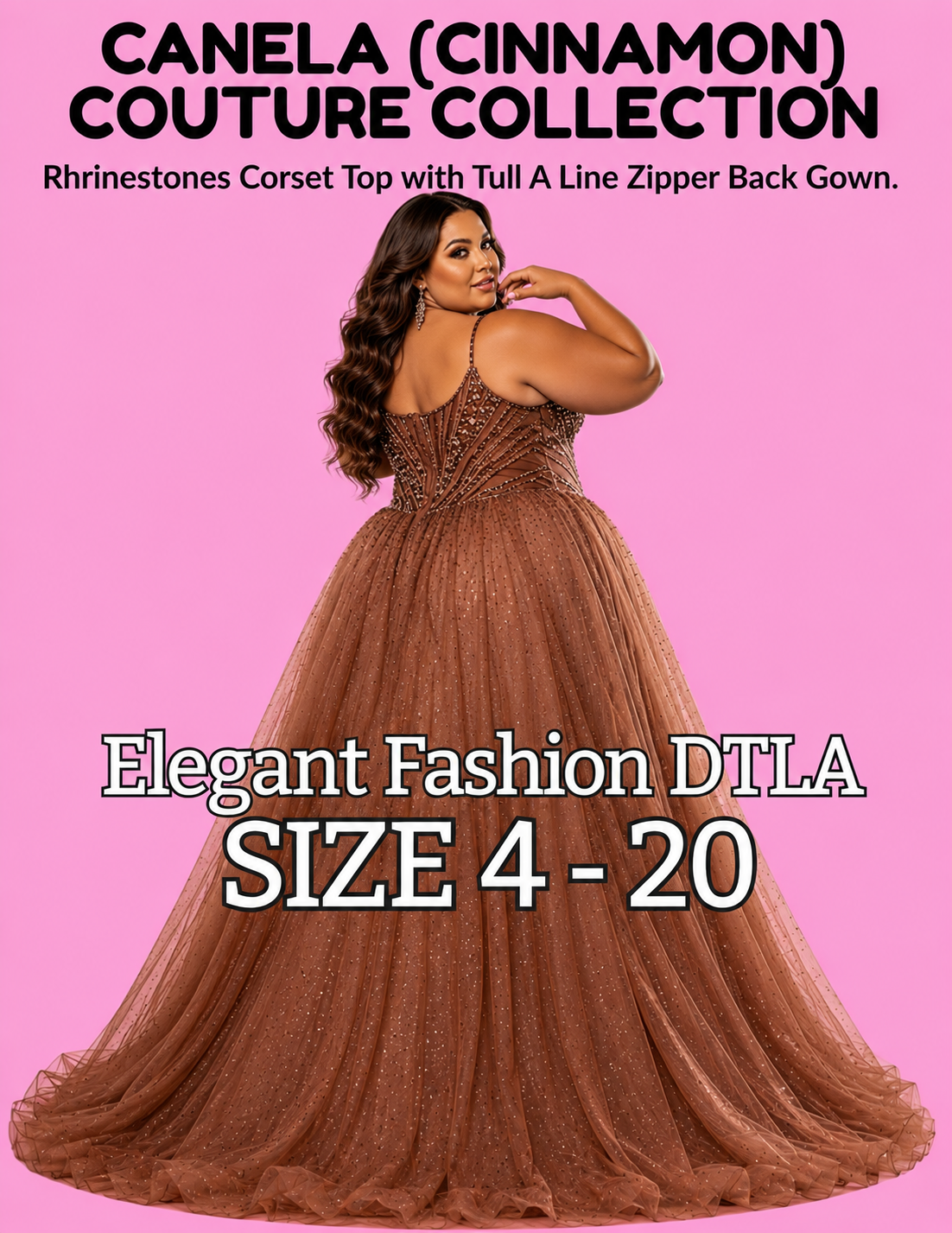 CANELA COUTURE COLLECTION (SIZE 2-20)✨ Elegant Fashion✨