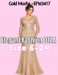 4 COLORS✨ (SIZE 6-24) ✨ Elegant Fashion✨  EF163417