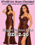 (SIZE 2-20)✨ Elegant Fashion✨ Chocolate Brown