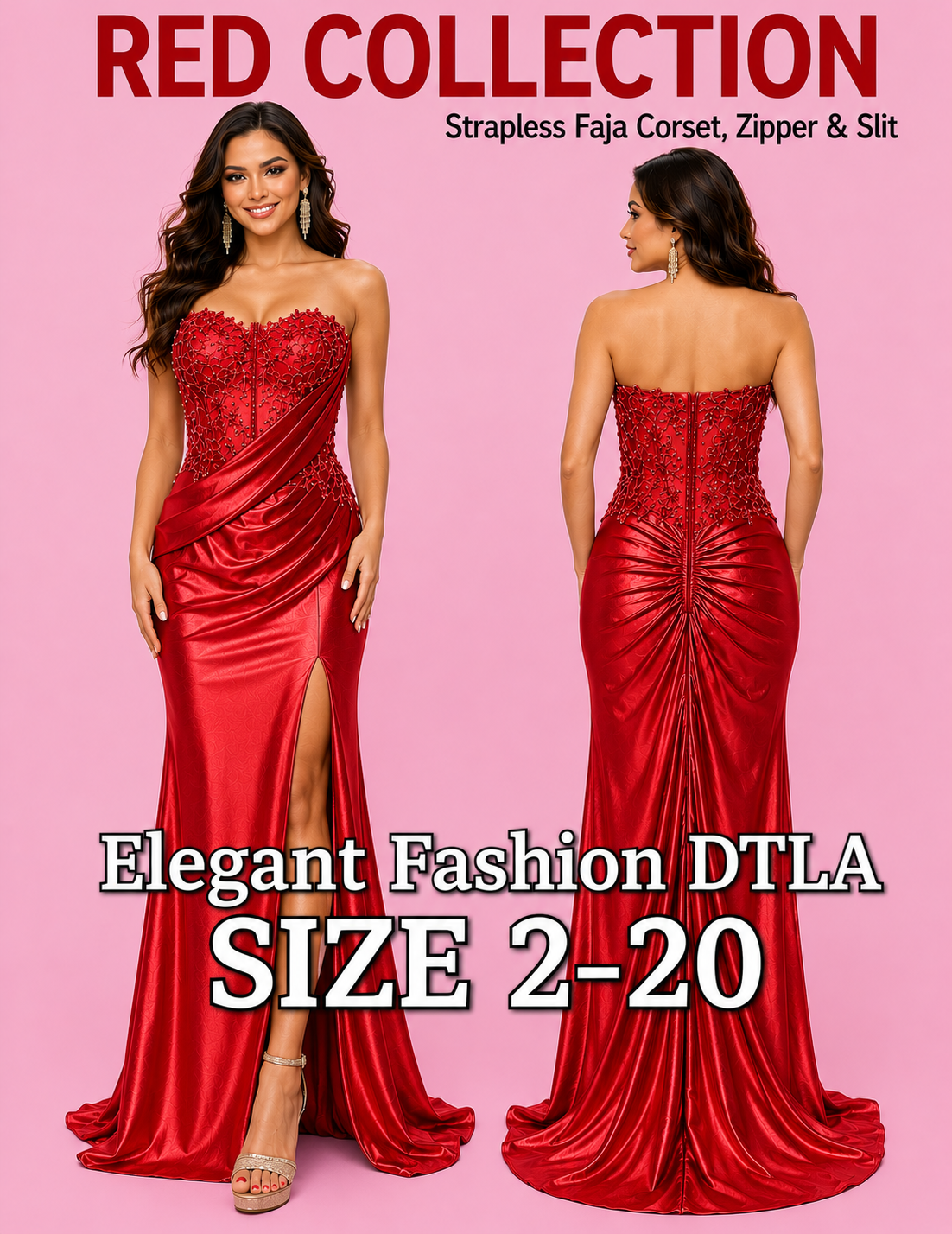 ✨  Elegant Fashion ✨  STRAPLESS COMPRESSION EF162152