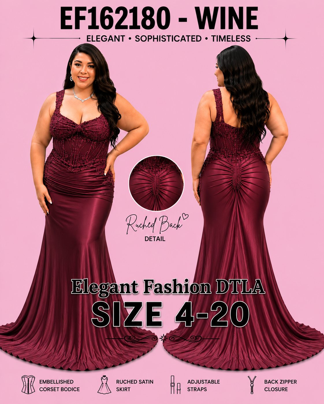 ✨ Elegant Fashion✨  4 COLORS (SIZE 4-20)