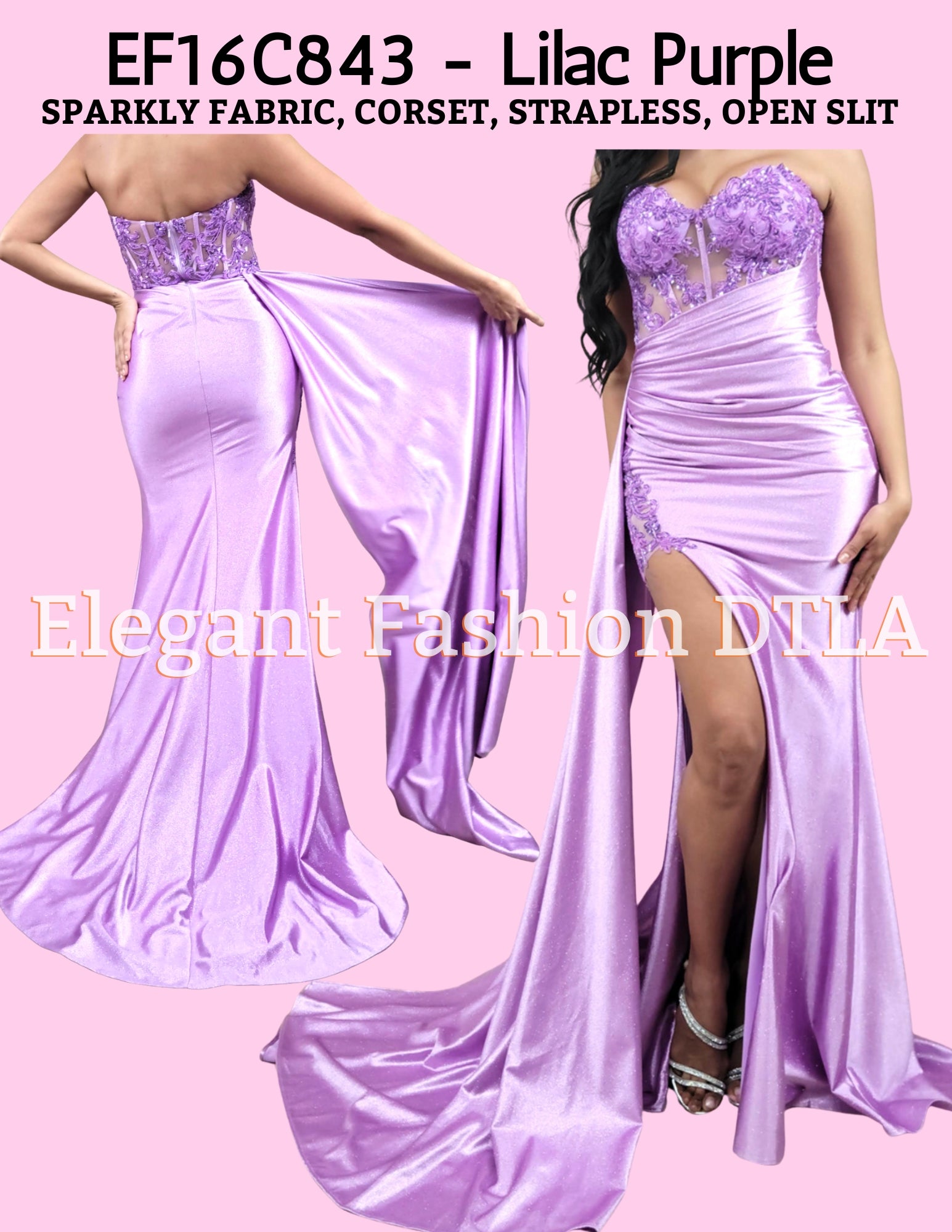 ✨ Elegant Fashion ✨  SPARKLY LILAC PURPLE