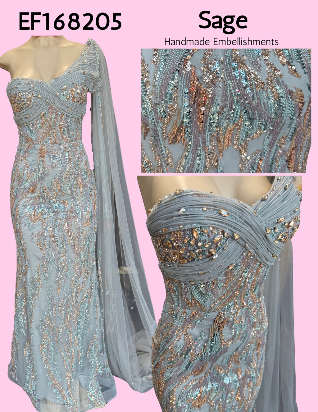 EF168205 Sage Handmade Embellishments